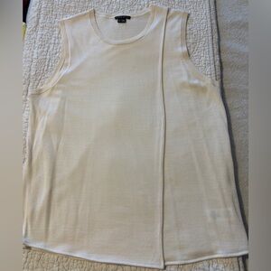 Theory Cream Knit Tank L